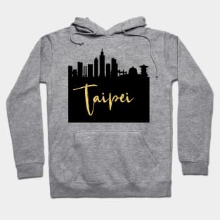 TAIPEI TAIWAN DESIGNER SILHOUETTE SKYLINE ART Hoodie